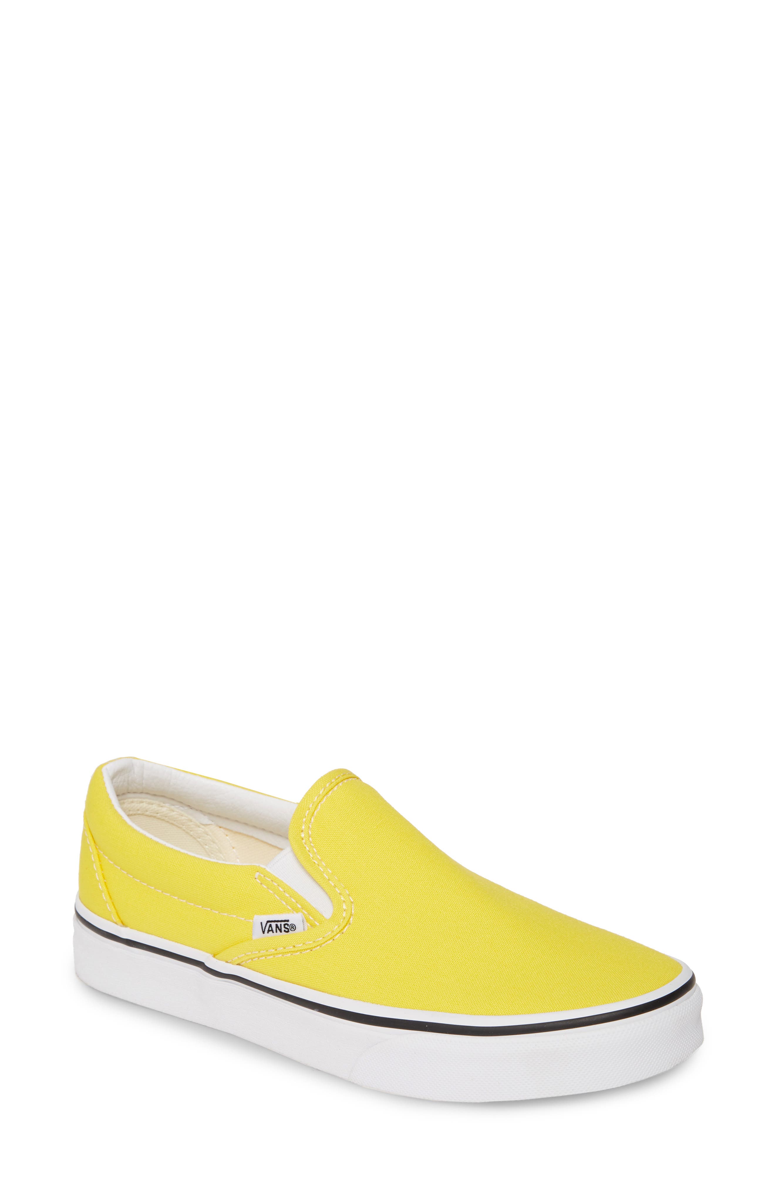 Classic Slip-On, Main, color, VIBRANT YELLOW/ TRUE WHITE