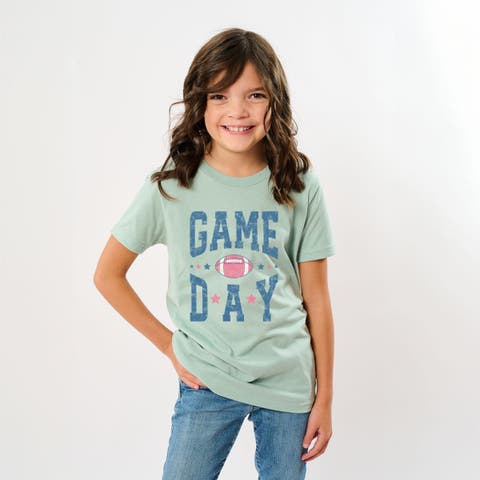 Game Day Distressed Short Sleeve T-Shirt (Little Kid & Big Kid)