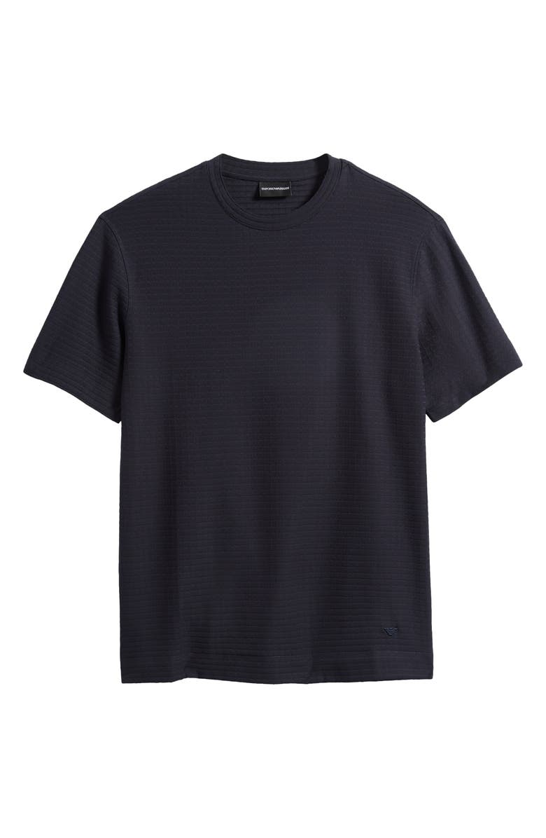 Emporio Armani Tonal Box Cotton T-Shirt, Alternate, color, Navy