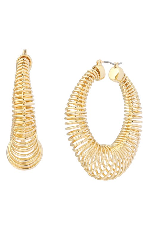Robert Lee Morris Coiled Hoop Earrings In Gold