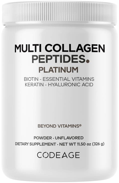 Platinum Multi Collagen Protein + Biotin Powder Supplement