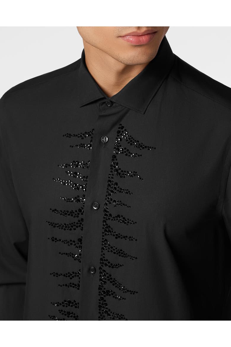 Shirt Slim Fit Men, Alternate, color, black