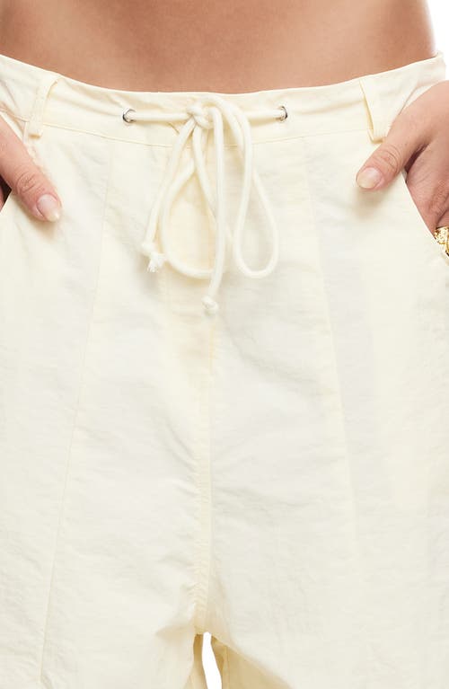 Lioness Riptide Drawstring Nylon Pants In Daisy