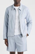 Wax London Eldon Cotton & Linen Herringbone Jacket
