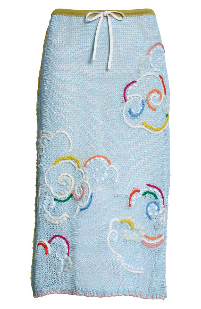 YanYan Netty Cloud Organic Cotton Blend Pencil Skirt, Alternate, color, 