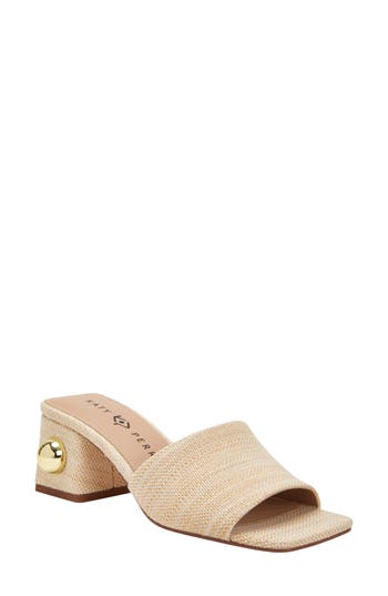 Katy Perry The Gemm Stud Slide Sandal In Natural
