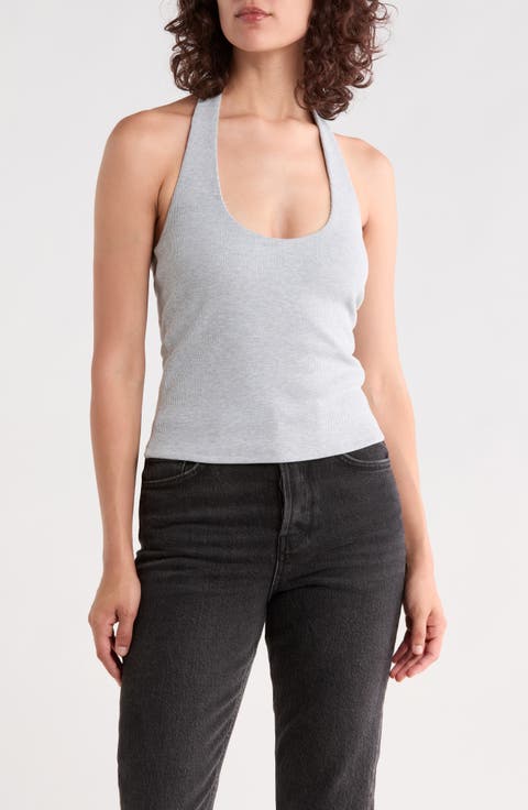 Rib Knit Halter Top