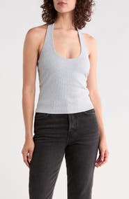 Abound Rib Knit Halter Top