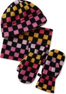 Lands' End Kids Cozy Fleece Hat-Scarf-Gloves Set