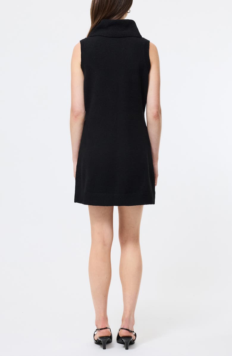 French Connection Vhari Sleeveless Turtleneck Mini Sweater Dress, Alternate, color, 