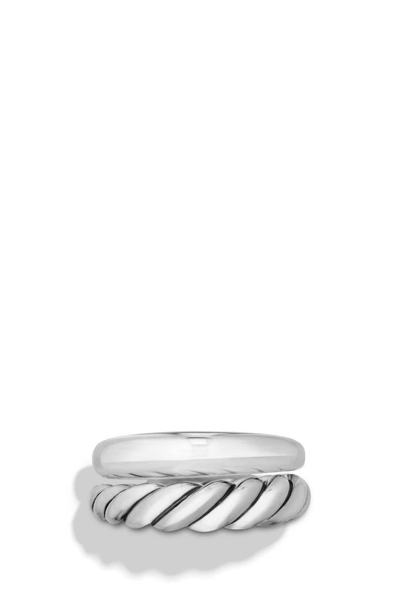 David Yurman Pure Form Sterling Silver Stacking Rings, Alternate, color,