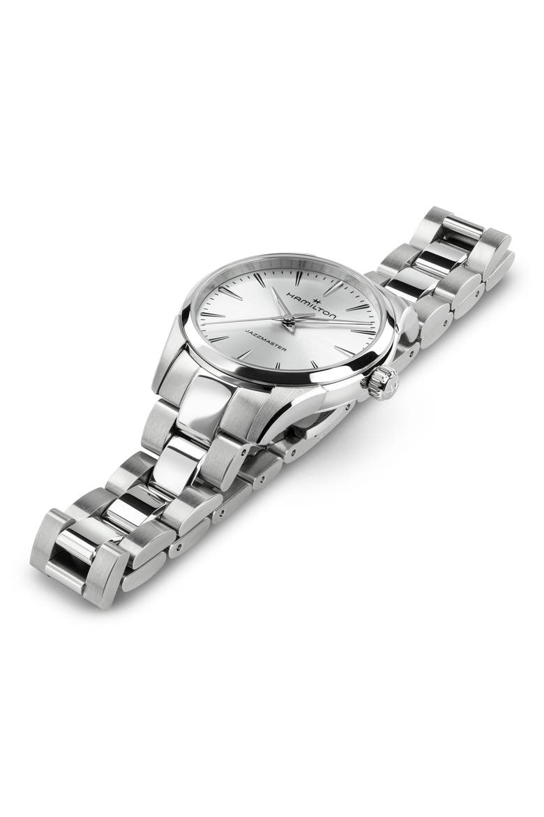 Jazzmaster Bracelet Watch, 32mm, Alternate, color, SILVER
