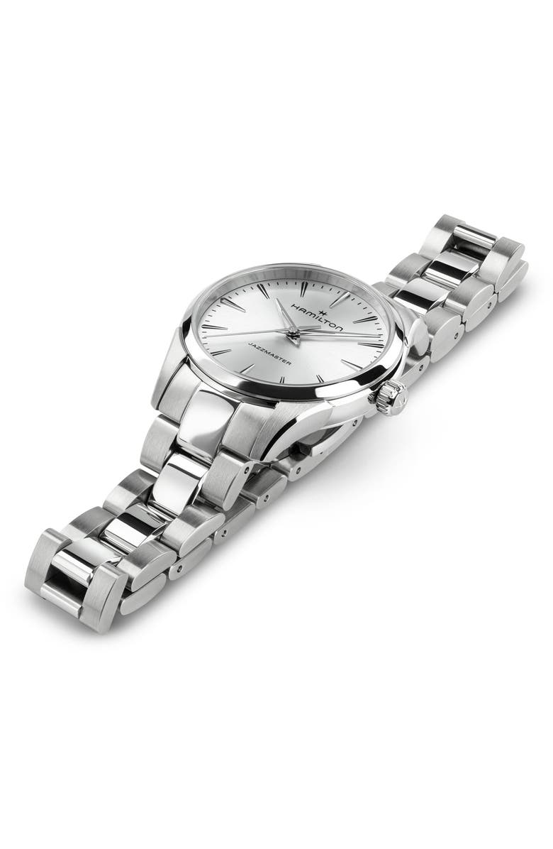 Hamilton Jazzmaster Bracelet Watch, 32mm, Alternate, color, Silver