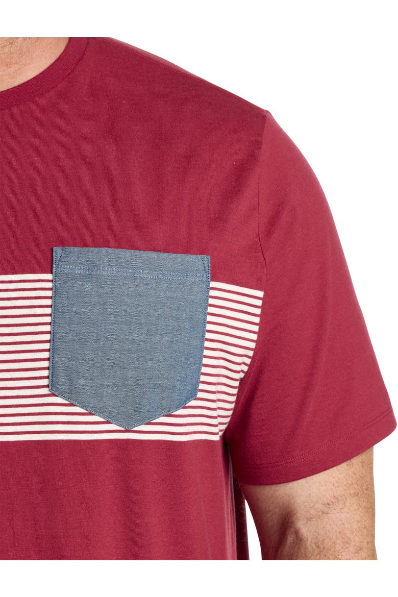 Colorblock Pocket T-Shirt, Alternate, color, TIBETAN RED