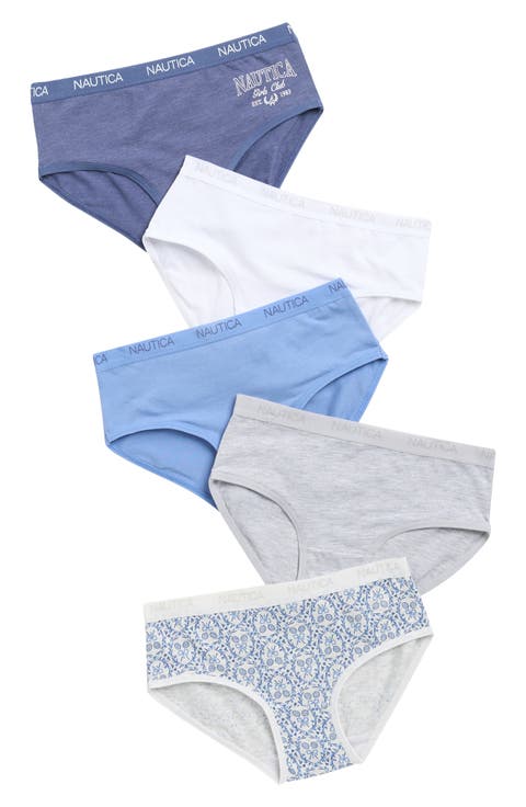Kids' 5-Pack Stretch Cotton Bikini Briefs