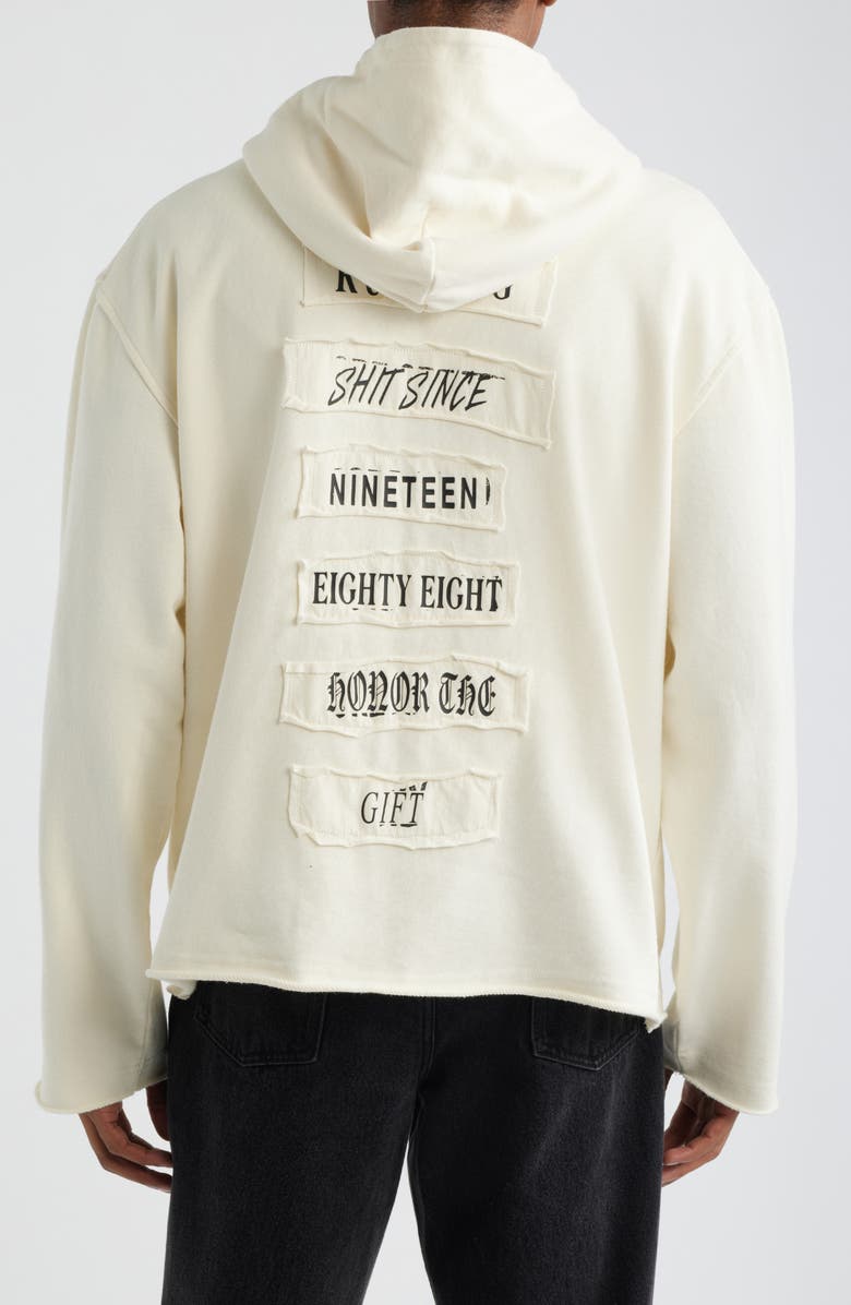 HONOR THE GIFT Running Sh*t Since 1988 Zip Hoodie, Alternate, color, White