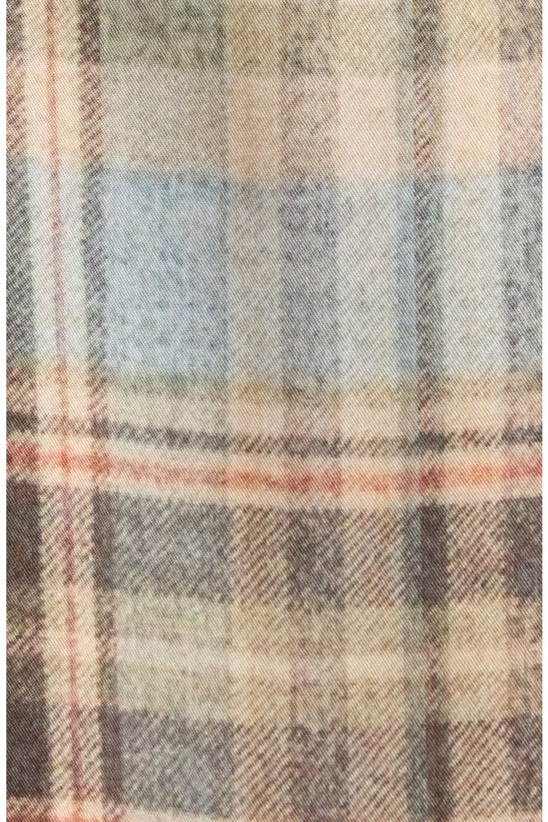 Cody Plaid Flannel Button-Up Shirt, Alternate, color, BEIGE/ GREY MULTI