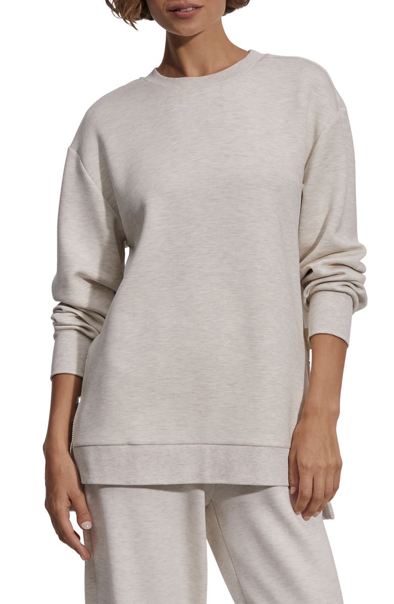 Varley Charter Oversize Sweatshirt, Main, color, Ivory Marl
