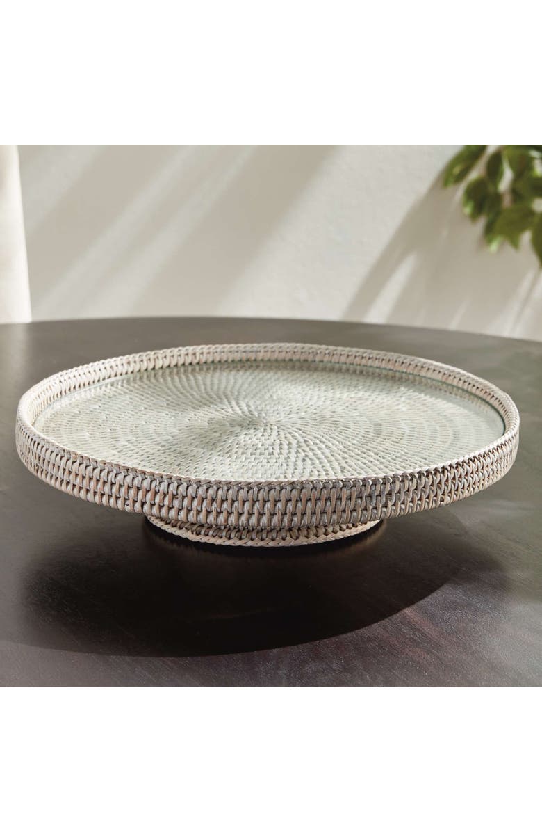 Napa Home & Garden Burma Rattan Serving Stand, Alternate, color, White