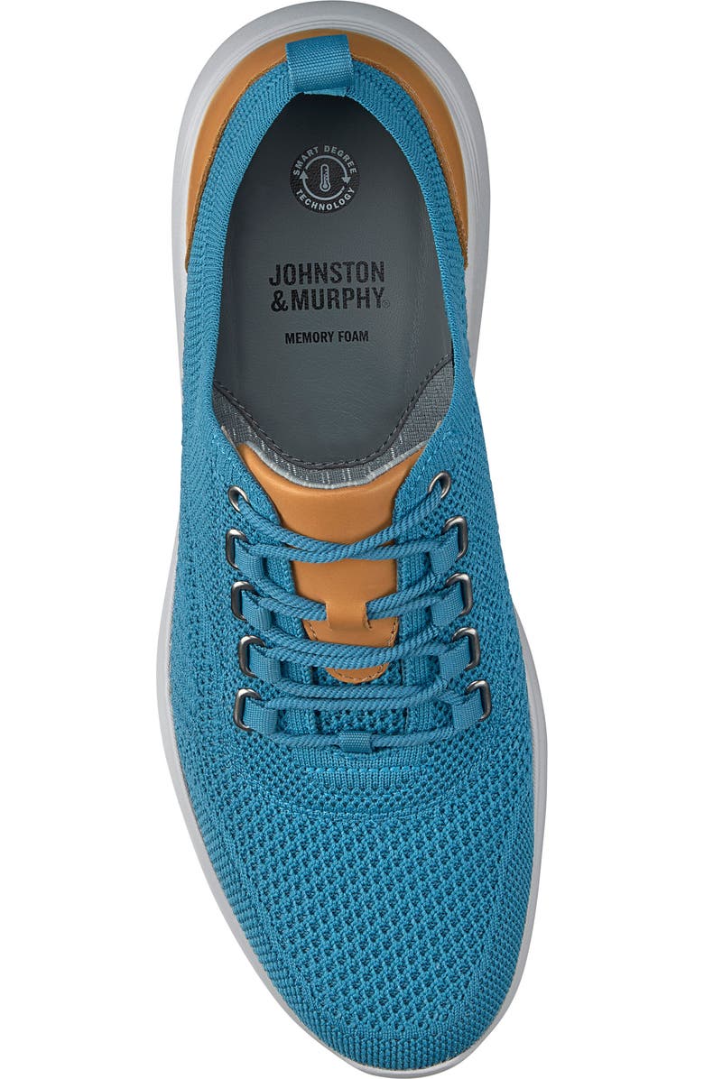 Johnston & Murphy Amherst Knit Sneaker, Alternate, color, Blue Knit