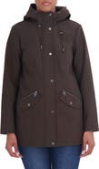 Sebby Water Resistant Hooded Softshell Coat