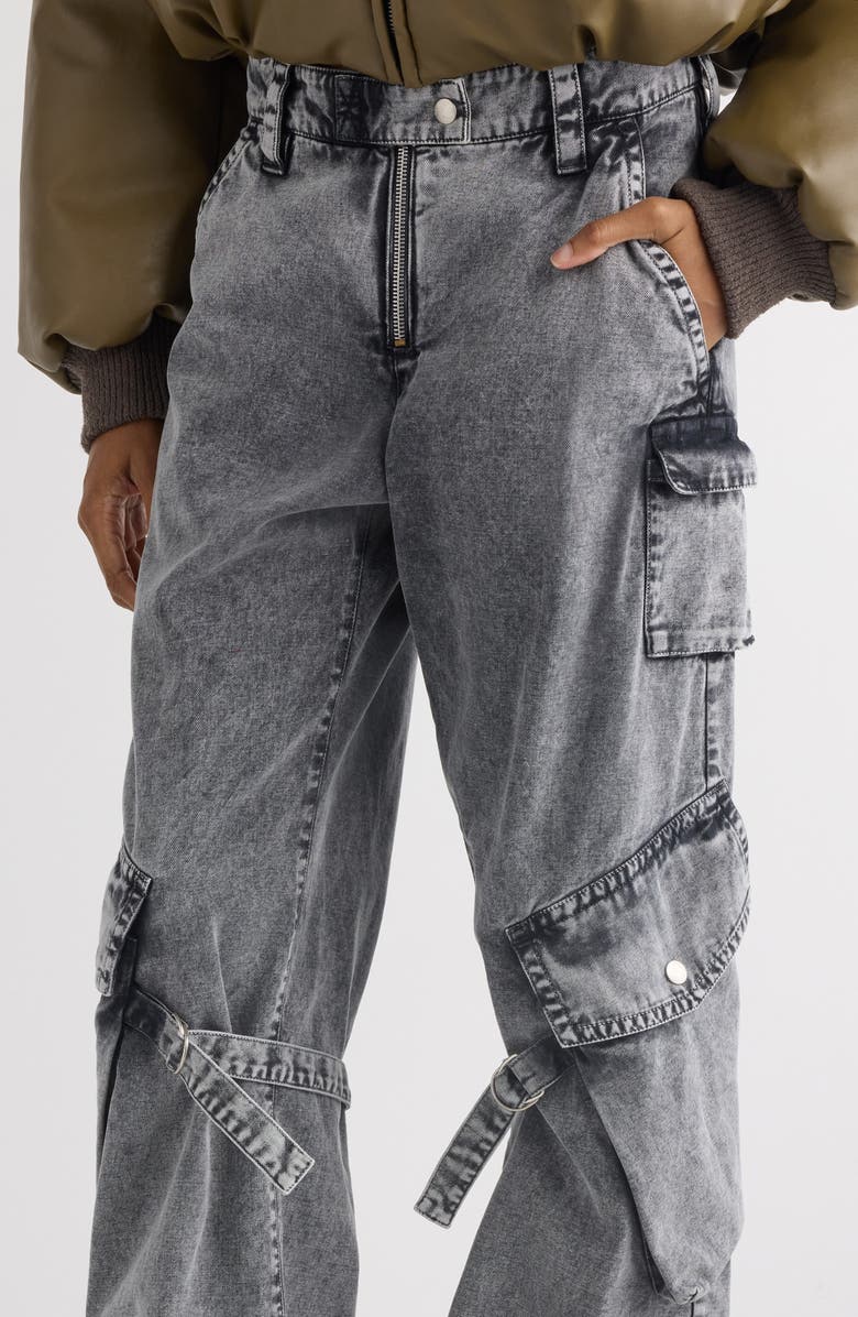 Potinal Cotton Canvas Cargo Trousers