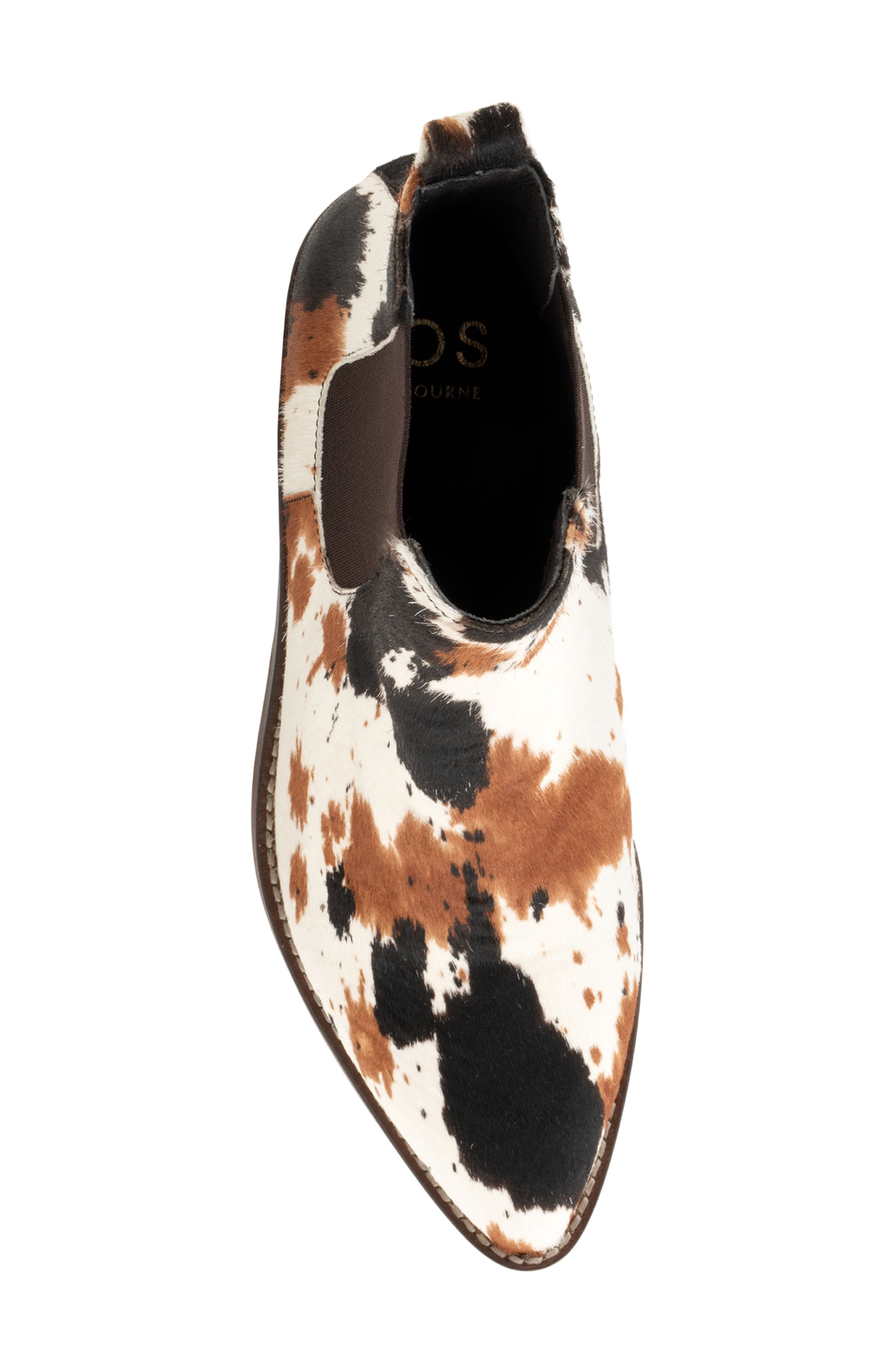 Zenar Chelsea Boot, Alternate, color, WHITE/ BLACK PONY