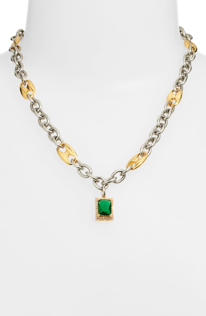 VIDAKUSH Duotone Vixen Pendant Necklace, Alternate, color, Gold/ Silver