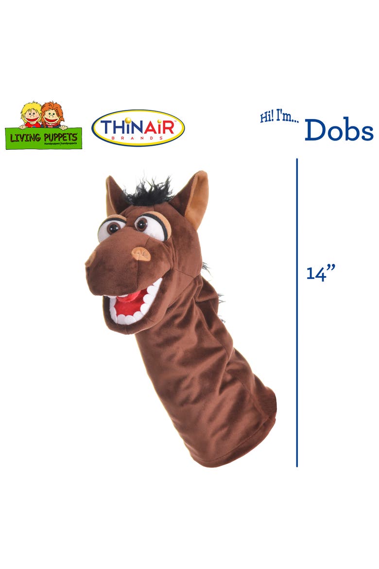 Dobs The Brown Horse 14" Plush Hand Puppet, Alternate, color, Multicolored