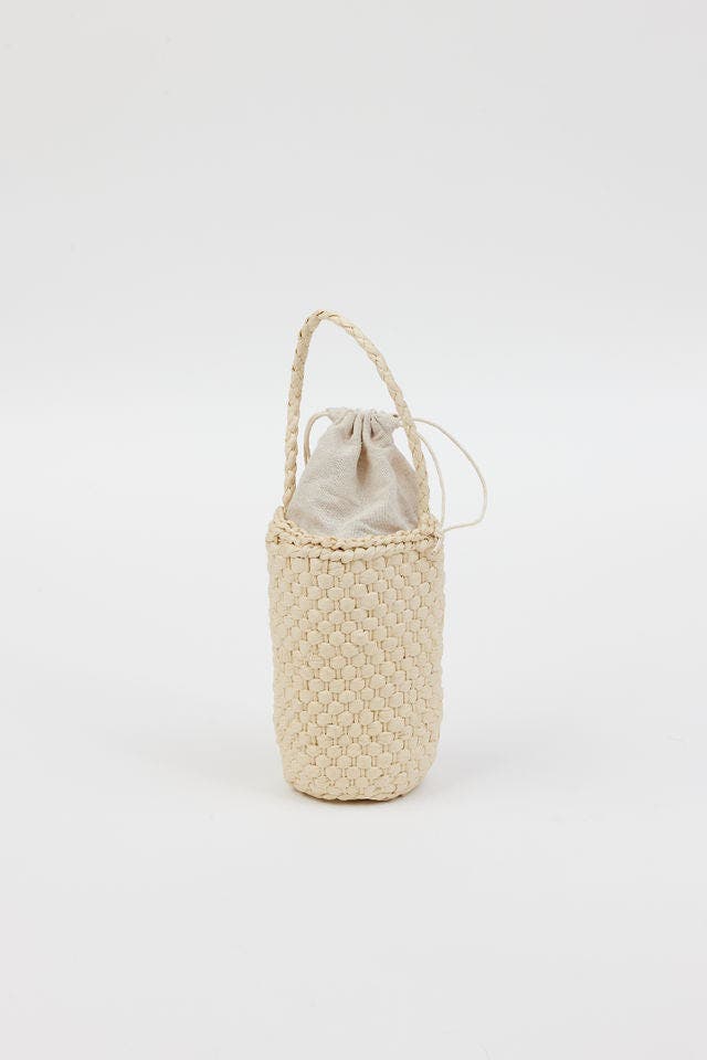 Hat Attack Straw Wine Bag, Main, color, Natural