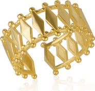 Spero London Multiple Quad Bar Sterling Silver Ring