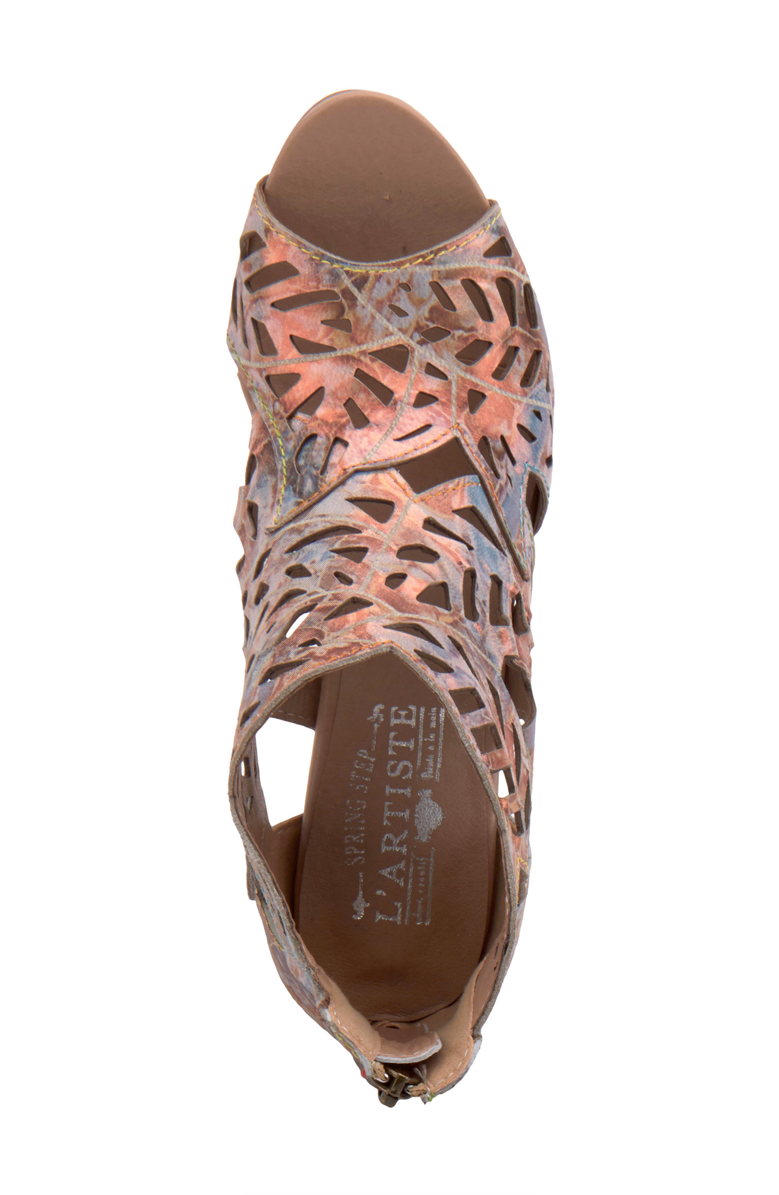 L'Artiste Amora Sandal, Alternate, color, BRONZE LEATHER