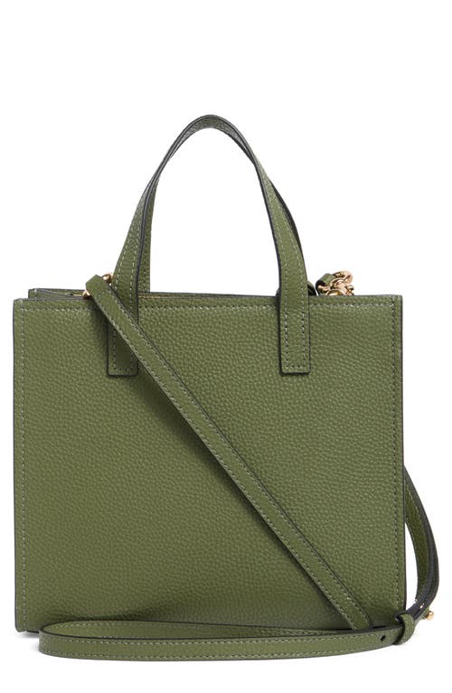 Shop Marc Jacobs Mini Grind Top Handle Satchel In Bronze Green