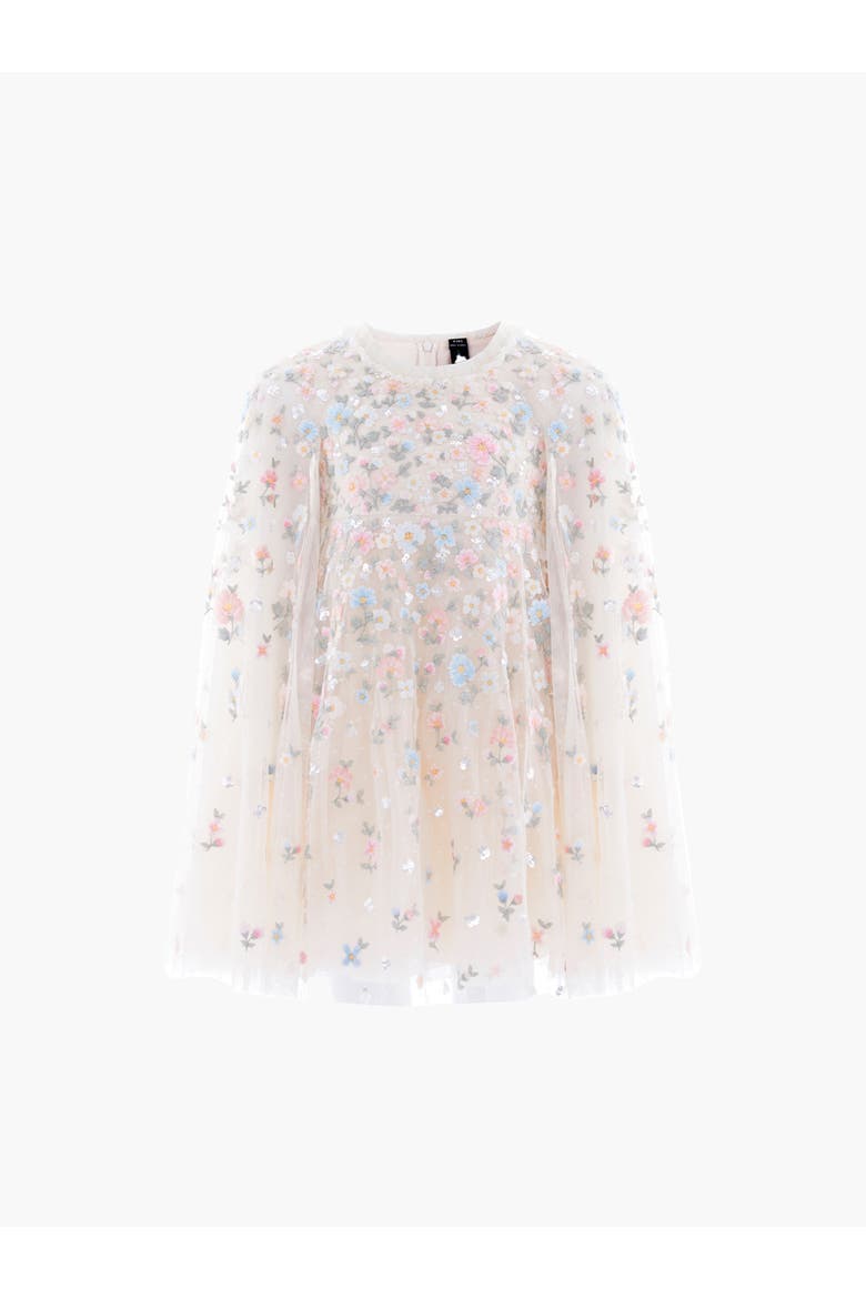 Dahlia Ditsy Cape Kids DressToddler, Little Kid, Big Kid, Alternate, color, Cream/Multi