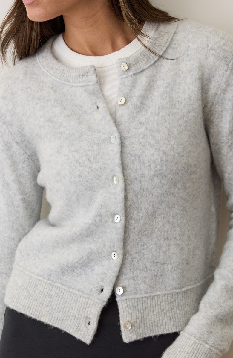 Marine Layer Sausalito Merino Wool Blend Cardigan, Alternate, color, Mist