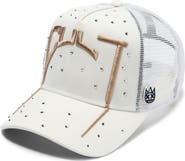 Cult of Individuality Arch Logo Crystal Embellished Trucker Hat