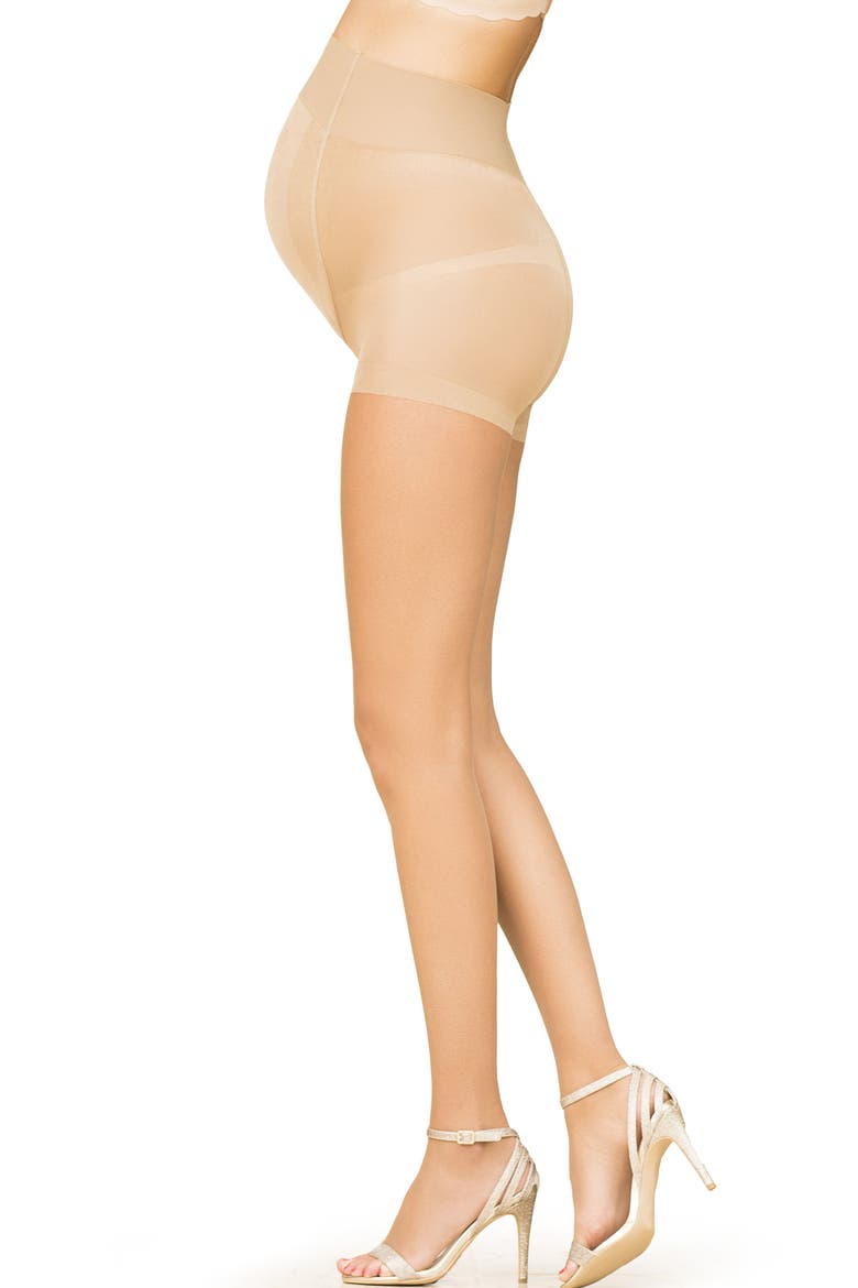 Summer 15 Denier Maternity Tights, Main, color, SUN