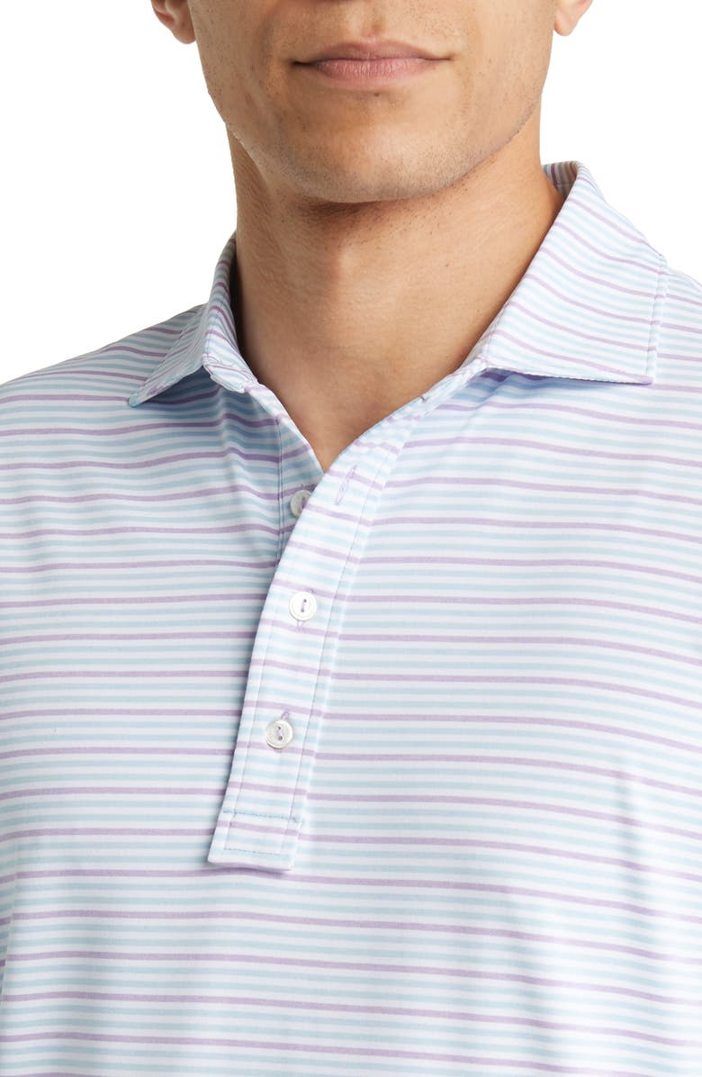 Peter Millar Garcia Stripe Performance Jersey Polo, Alternate, color, 