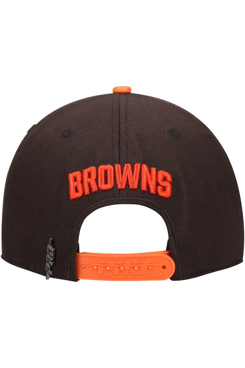 Men's Pro Standard Brown/Orange Cleveland Browns 2Tone Snapback Hat, Alternate, color, Brown