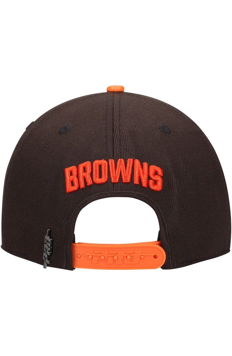 PRO STANDARD Men's Pro Standard Brown/Orange Cleveland Browns 2Tone Snapback Hat, Alternate, color, 