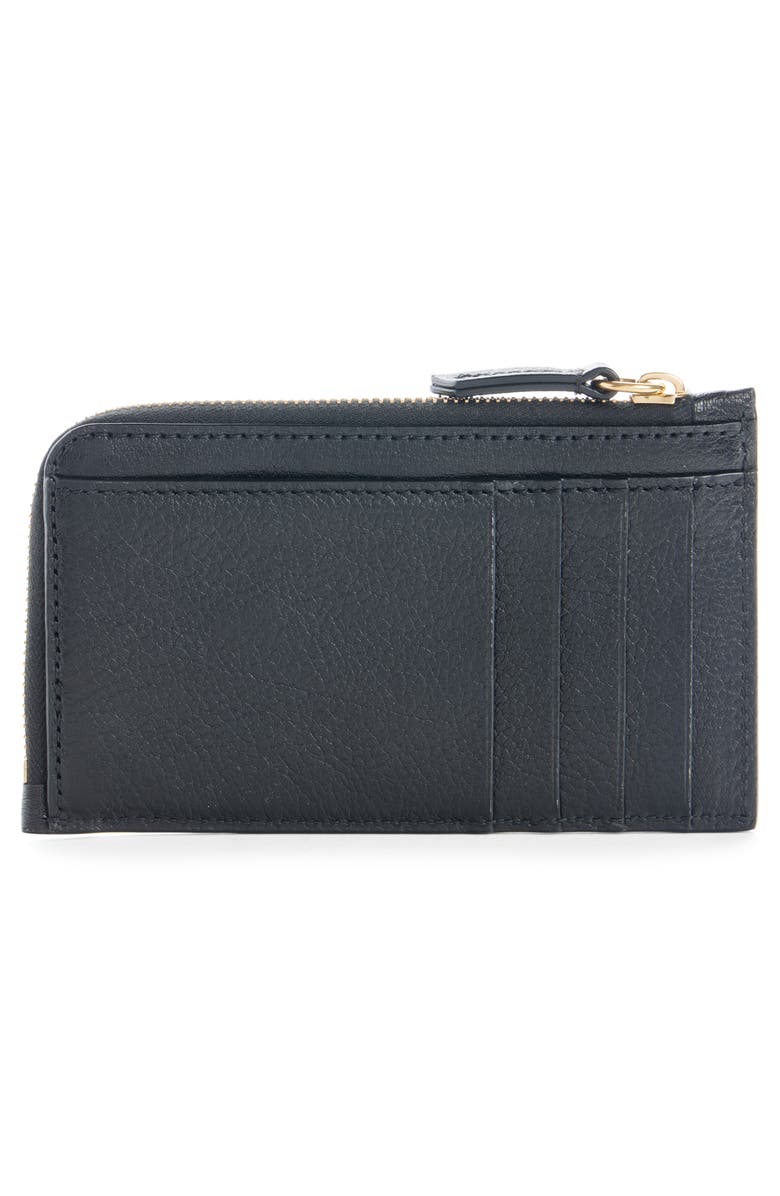 Chloé Small Paddington Leather Zip Wallet, Alternate, color, Black