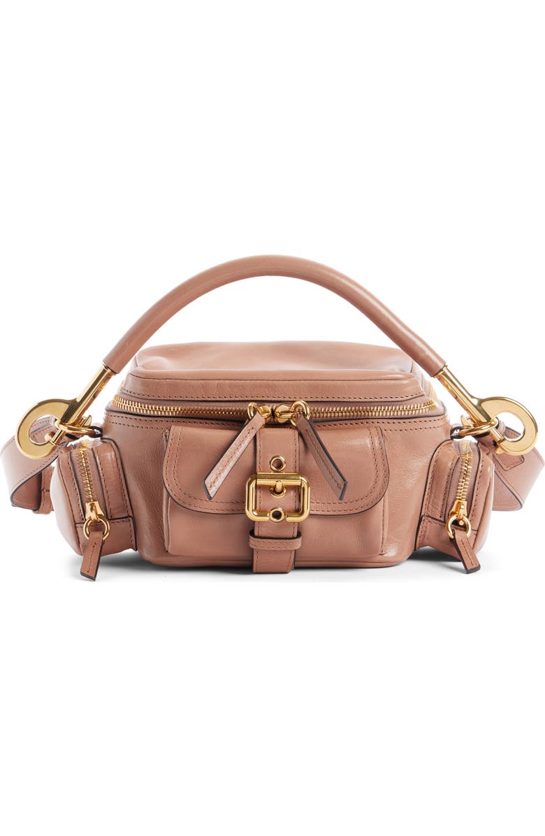 Chloé Small Camera Leather Top Handle Bag, Main, color, Woodrose