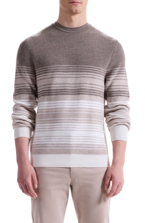 Gradient Stripe Merino Wool Sweater