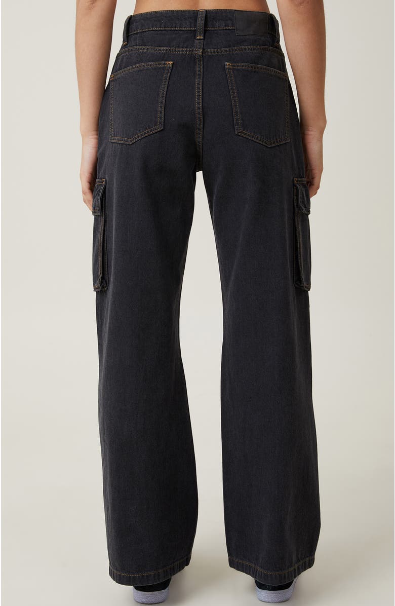 Cotton On Women's Curvy Cargo Wide Jean, Alternate, color,