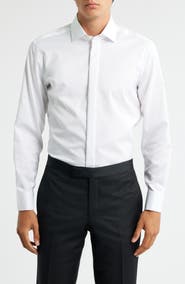 1863 by Eterna Luxury Covered Placket Non-Iron Dress Shirt