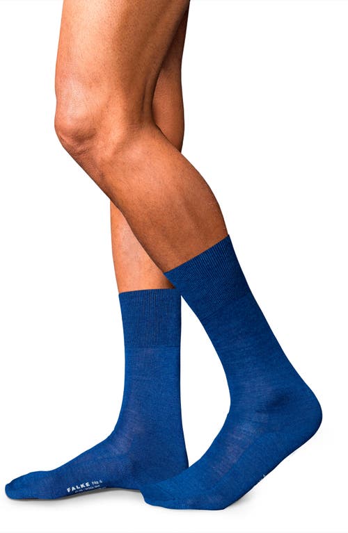Falke No. 6 Merino Wool Blend Dress Socks In Royal Blue