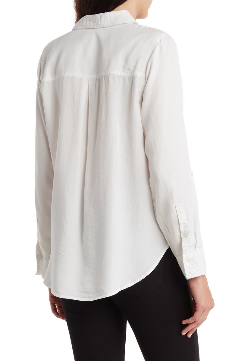 Calvin Klein Jeans Roll Tab Long Sleeve Button-Up Shirt, Alternate, color,