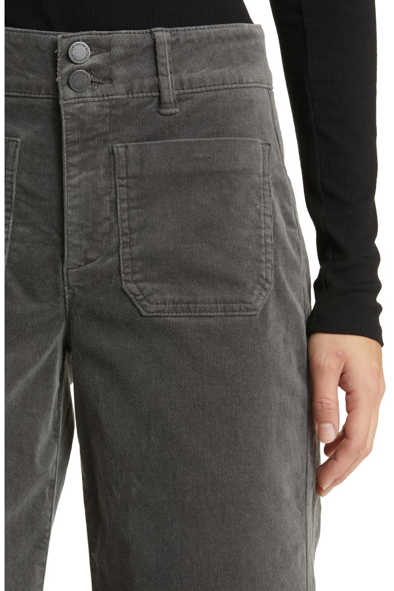 'Ab'Solution Skyrise Patch Pocket Wide Leg Pants (Nordstrom Exclusive), Alternate, color, STEEL GREY