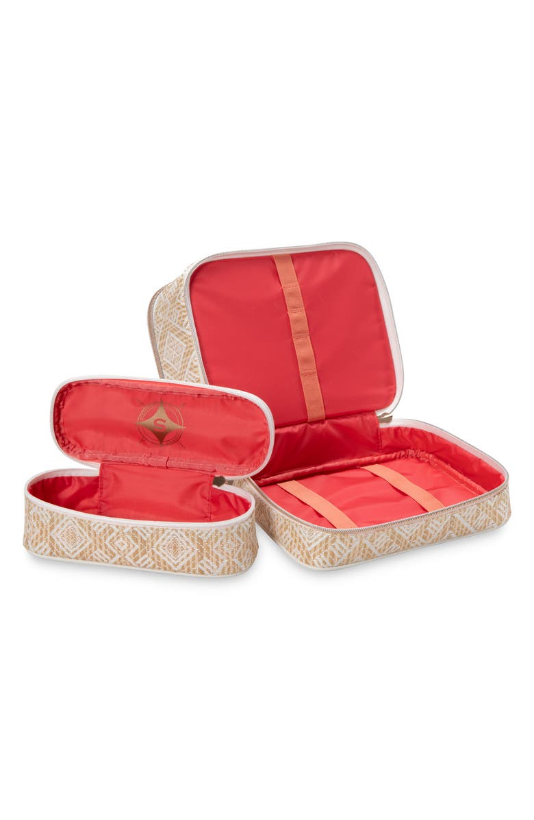 Stephanie Johnson Paros Coconut Jenny Train Cosmetics Case, Alternate, color, White