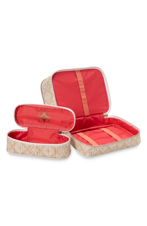 Stephanie Johnson Paros Coconut Jenny Train Cosmetics Case In White